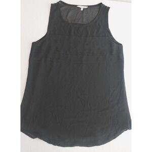 Naked Zebra Black Sleeveless Blouse Top Women's Medium Workwear Career